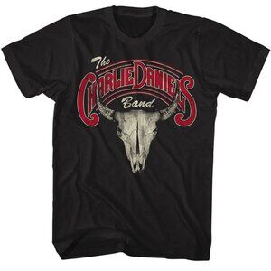 Charlie Daniels Band Skull And Logo Graphic T-Shirt Vintage Rock Tee 94